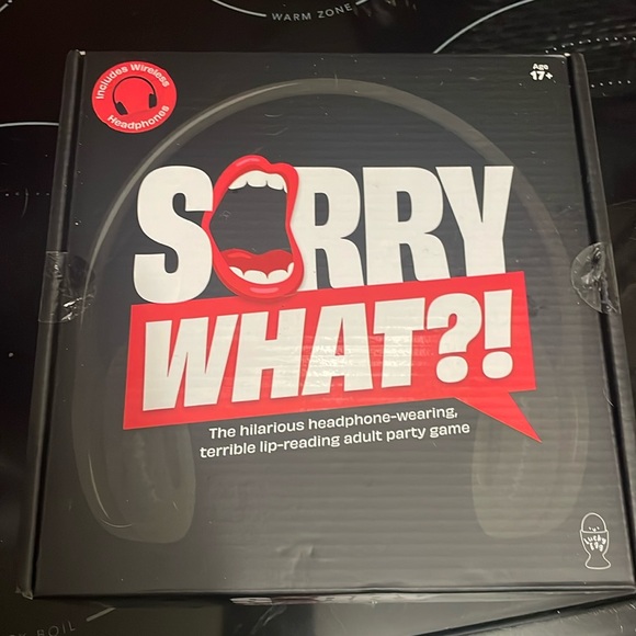 COPY - NEW NIB SORRY WHAT? ADULT LIP READING PARTY GAME - Picture 1 of 4